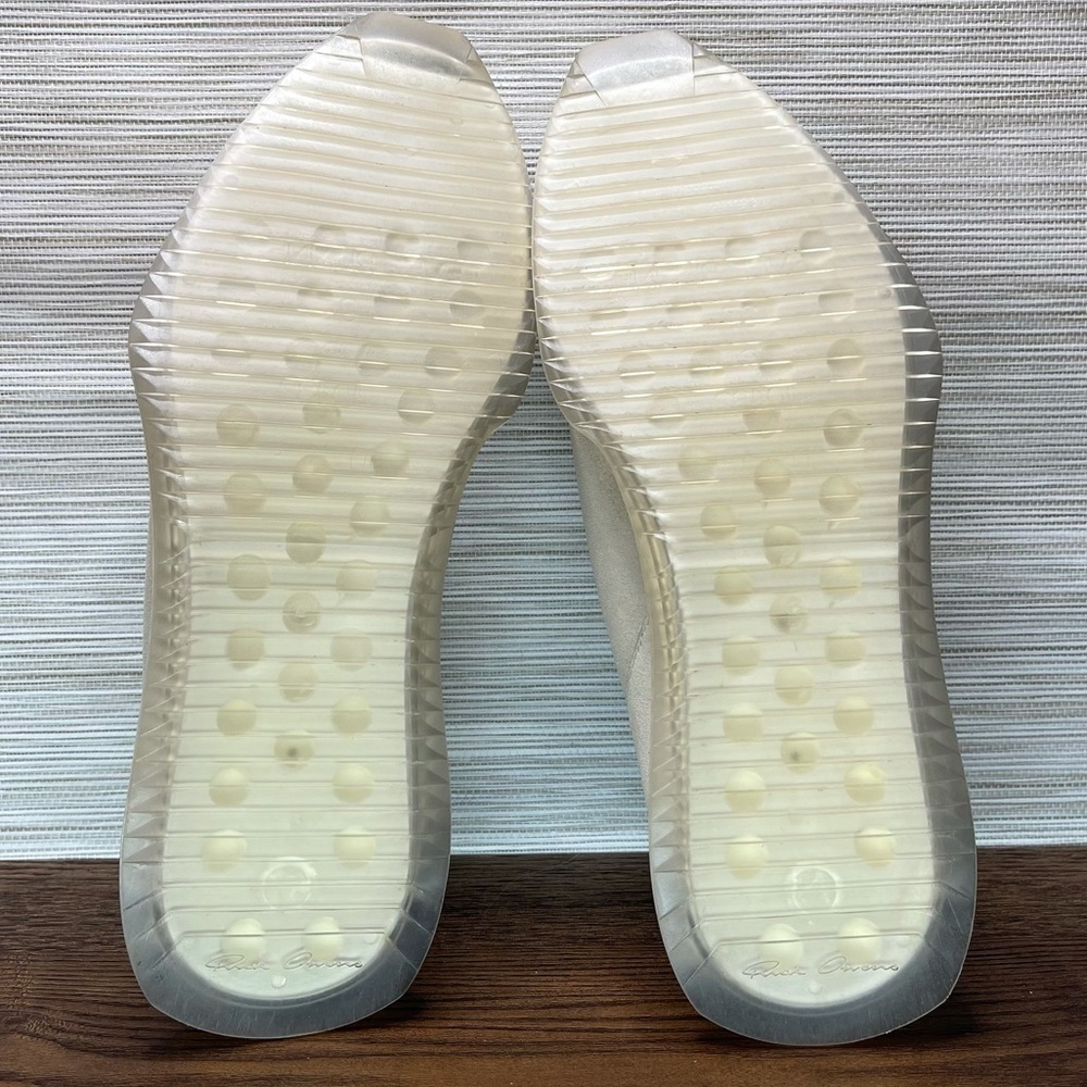 RICK Owens New Minimal Runner Sneaker In 110 Milk/Clear Size 7 EU37 - Picture 11 of 14